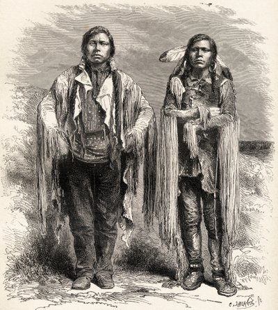Zwei Ute-Indianer, Illustration aus 