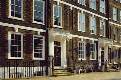 Zwei Häuser in Queen Annes Gate, Westminster, London von Unbekannt Unbekannt
