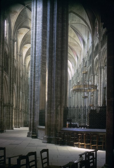 Blick auf das Innere der Durham-Kathedrale, erbaut 1093-1289 von Unbekannt Unbekannt