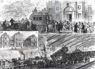 Ein Eisenbahnunfall am Bahnhof Blackburn von Unbekannt