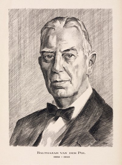 Balthazar van der Pol, niederländischer Elektroingenieur, ca. 1930er von Unbekannt