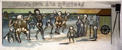 Strandidylle am Röntgen, ca. 1900 (Illustration) von Unbekannter Künstler