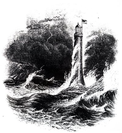 Bell Rock Leuchtturm in einem Sturm von Unbekannt