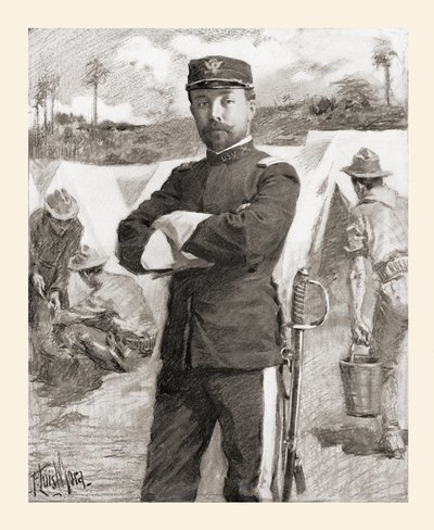 Brigadegeneral Frederick Funston der 20. Kansas Freiwilligen kurz nach seiner Beförderung für Tapferkeit von Unbekannt