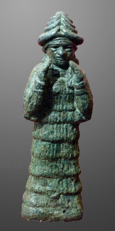 Bronzefigur der Schutzgöttin LAMA, Mesopotamien ca. 2035-1794 v. Chr. von Unbekannt