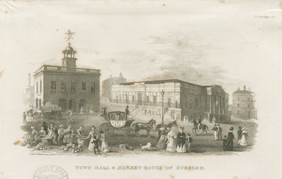 Burslem - Rathaus und Markthaus von Unbekannt