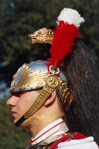 Nahaufnahme eines Kürassiers mit Helm von Benjamin Baud