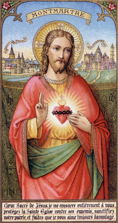 Weihe der Menschheit am Sacre Coeur in Montmartre von Unbekannter Künstler