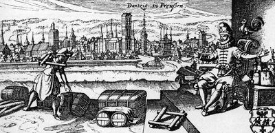 Danzig / Gdansk - Stadtansicht, ca. 1700 (Gravur) von Unbekannter Künstler