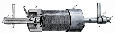 Diagramm eines Elektromagneten von Unbekannt