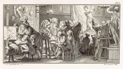 Zeichenklasse, Illustration aus 