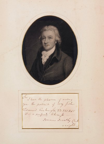 Edmund (Edmond) Cartwright, britischer Textilpionier, spätes 18. - frühes 19. Jahrhundert von Unbekannt
