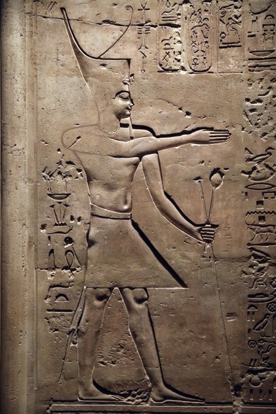 Ägypten, Medamud, Montu-Tempeltür (Detail) von Unbekannter Künstler