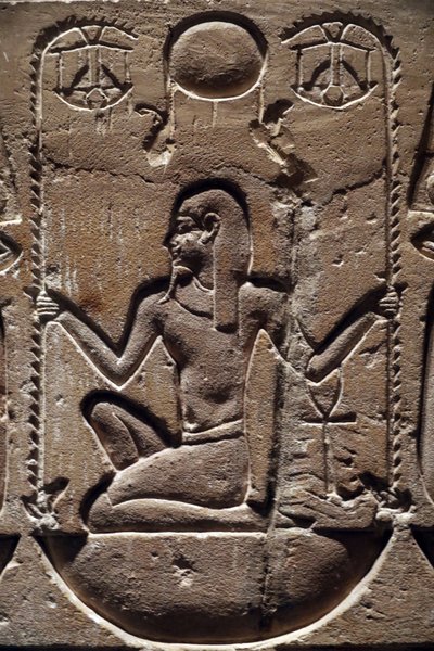 Ägypten, Medamud, Montu-Tempeltür (Detail) von Unbekannter Künstler