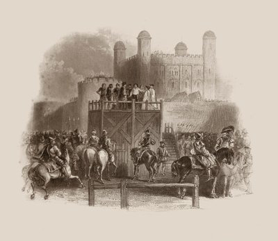 Hinrichtung von John Dudley im Jahr 1553 von Unbekannter Künstler
