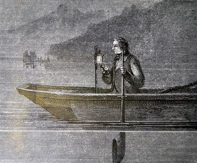 Experiment zur Messung der Schallgeschwindigkeit im Wasser von Unbekannter Künstler