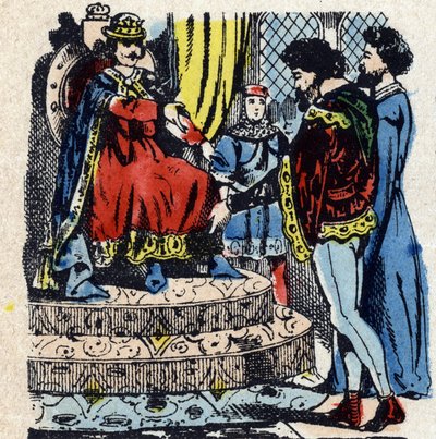 Vertreibung der Juden und italienischen Bankiers unter Karl IV. von Unbekannter Künstler