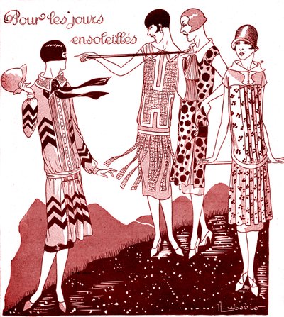 Mode: Tageskleider im Mai 1925 von Unbekannter Künstler