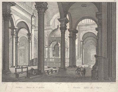 Florenz: Kirche des Heiligen Geistes von Unbekannter Künstler