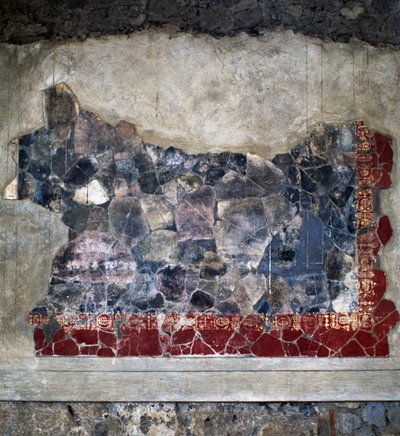 Fresko, Villa Arianna, Stabiae, Kampanien, Italien, Römische Zivilisation, 2. Jahrhundert v. Chr. (Detail) von Benjamin Baud