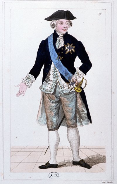 General Lafayette, Kommandant der Nationalgarde, ca. 1810 (Gravur) von Unbekannter Künstler