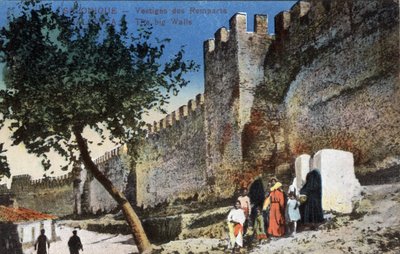 Griechenland, Thessaloniki: Überreste der Mauern - Postkarte 1914-1918 von Unbekannt