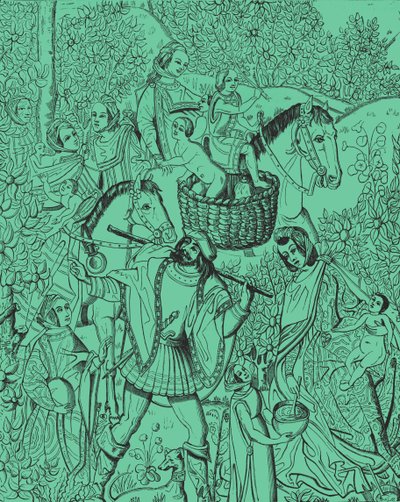 Zigeuner auf dem Marsch von Unbekannter Künstler