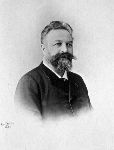 Halbporträt des französischen Musikers Edouard Colonne von Unbekannter Künstler