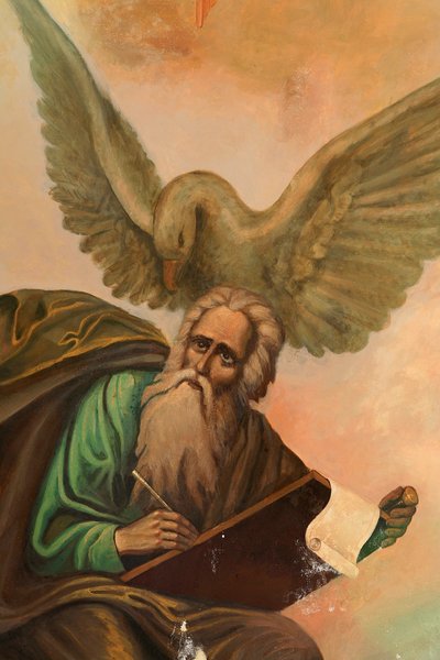 Ikone im Aghiou Pavlou Kloster auf dem Berg Athos Heiliger Johannes Griechenland von Unbekannt
