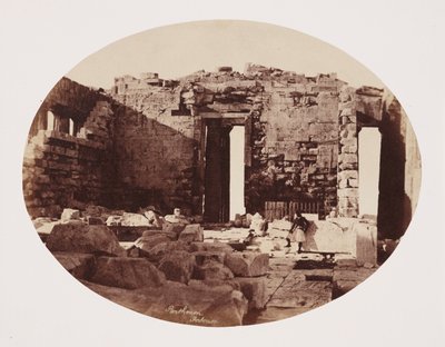 Innenraum des Parthenon, Athen, ca. 1849 von Unbekannt