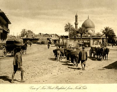 Irak - Blick auf die neue Straße Bagdad vom Nordtor von Unbekannter Künstler