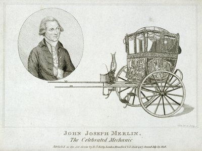 John Joseph Merlin, belgischer Erfinder und Mechaniker, ca. 1770 von Unbekannt