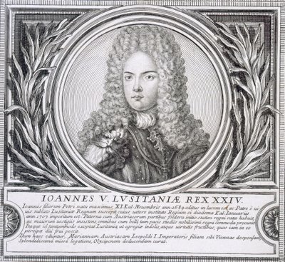 Johann V. von Portugal (Lithografie) von Unbekannt