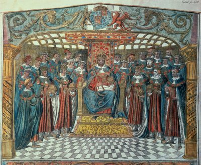 König Richard I. und seine Barone von Unbekannter Künstler