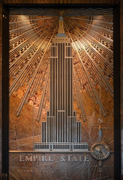 Nummernschild des Empire State Building, New York City, USA (Foto) von Unbekannt