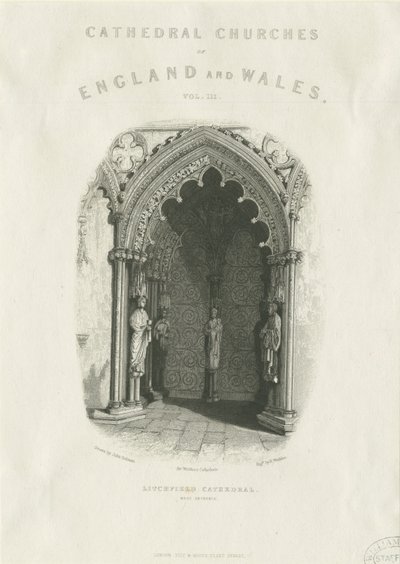 Lichfield Kathedrale - Westliches Portal von Unbekannt