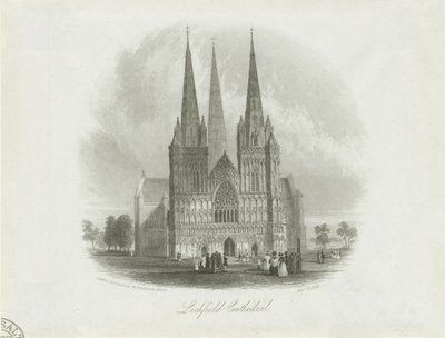 Lichfield Kathedrale - Westfront von Unbekannt