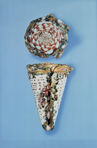 Louis XV Gold-Schnupftabakdosen in Form von Muscheln von B. Sagaret, Paris (1715-74) von Unbekannt