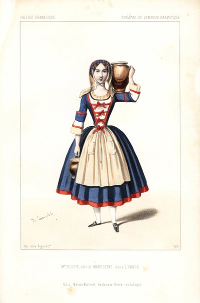 Madame Charlotte Doche, Eugenie Fleury oder Marie Charlotte Eugenie Plunkett in der Rolle der Madeleine in Eugene Scribe