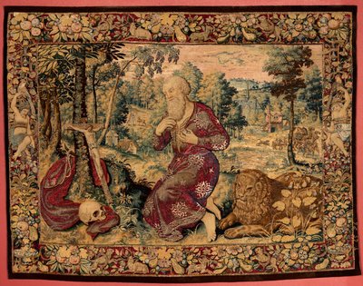 Museumssammlungen. Flämischer Wandteppich. Heiliger Hieronymus von Alec Hunter