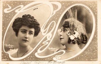 Alte Postkarte/Leka/Mariette Sully (1874-1940)/Schauspielerin von William M. Timlin