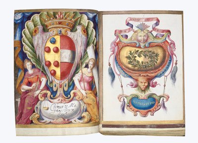 Seiten aus dem Album Amicorum von Philipp Hainhofer, 1596-1633 von Unbekannt