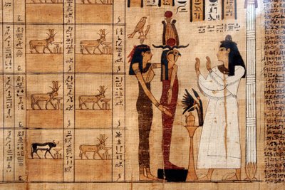 Papyrus aus einem Totenbuch, Ägyptisches Museum, Turin von Unbekannt