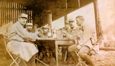 Fotografie aus einem persönlichen Album eines Infanterieleutnants während der ersten Monate des Ersten Weltkriegs von Unbekannt