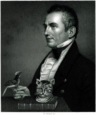 Porträt von Charles Waterton (1782 - 1865), englischer Naturforscher, Reisender auf einer Gravur des 19. Jahrhunderts. von Unbekannter Künstler