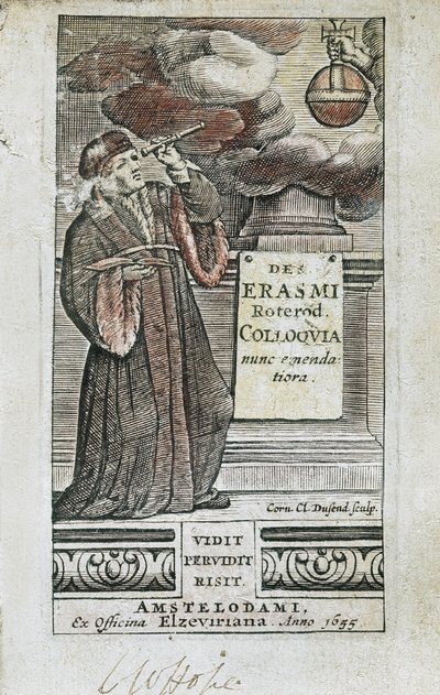 Porträt von Erasmus auf der Titelseite von 