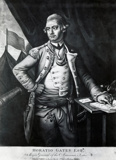 Porträt von Horatio Gates (Gravur) von Unbekannt