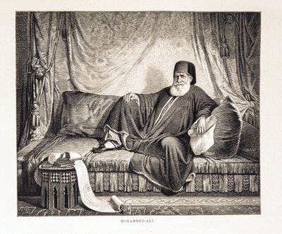 Porträt von Mehemet Ali (1769-1849), Vizekönig von Ägypten. Illustration aus dem Atlas von Ägypten von Unknown