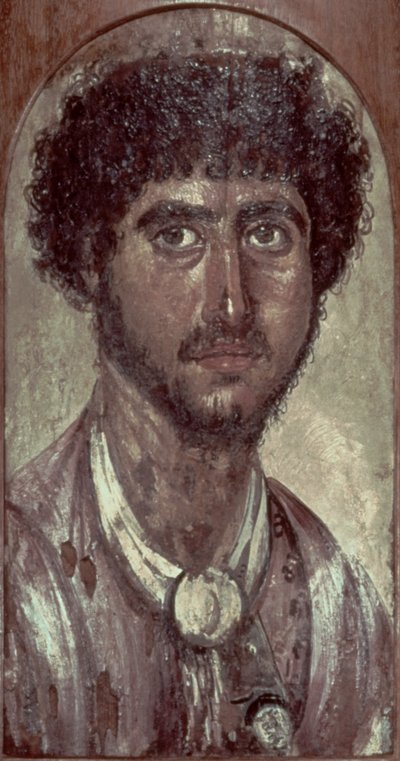 Porträt eines Griechen, aus Fayum, römisch-ägyptisch von Unbekannt