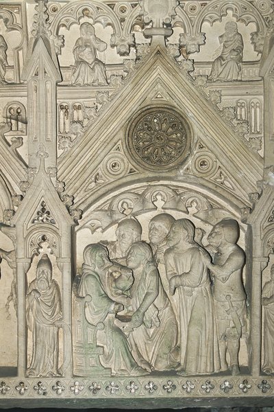 Portugal - Alcobaça. Grab von Ines de Castro im Kloster Santa Maria von Benjamin Baud